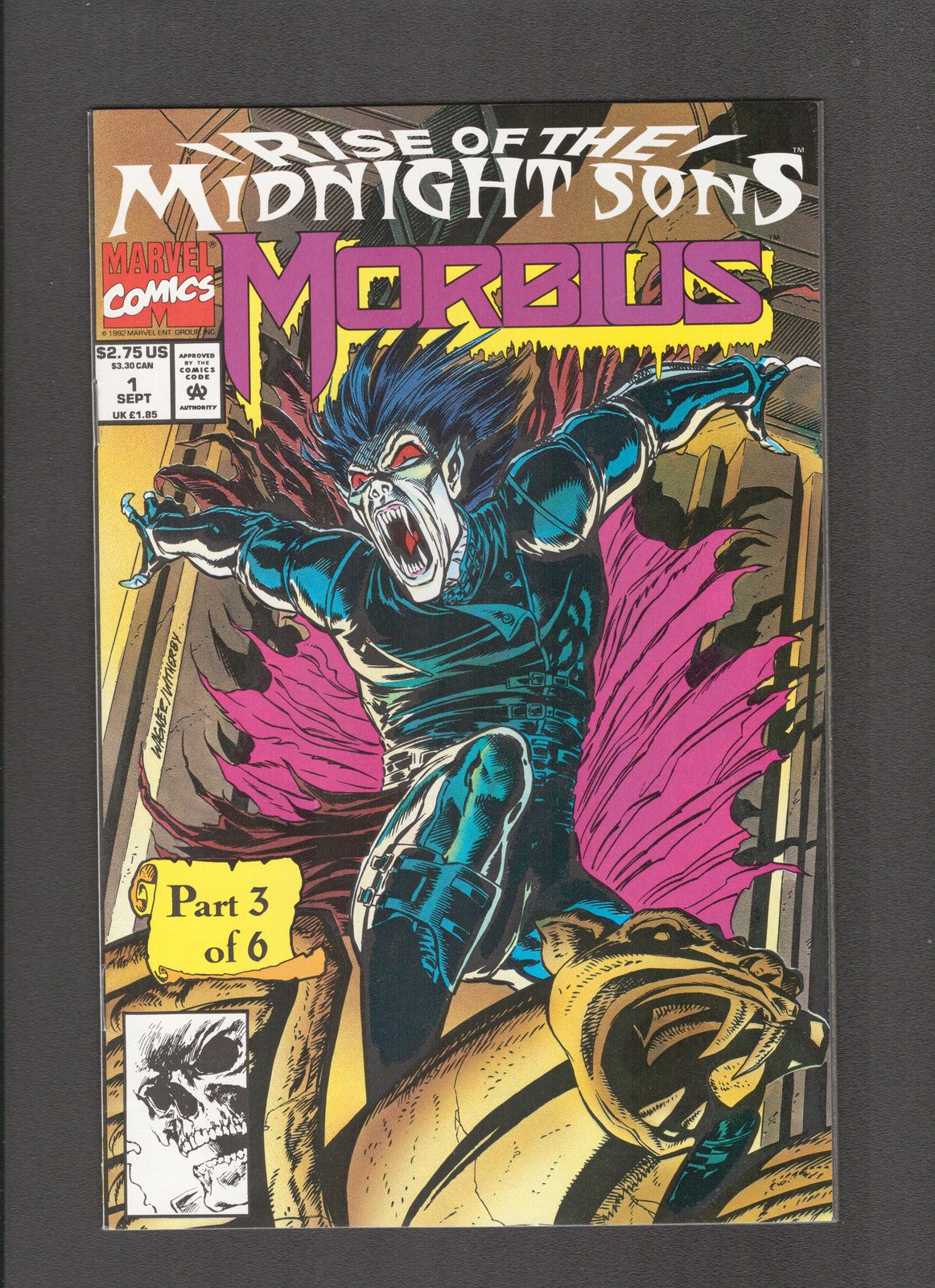 Morbius the Living Vampire #1 (1992) No Bag or Poster Marvel Comics