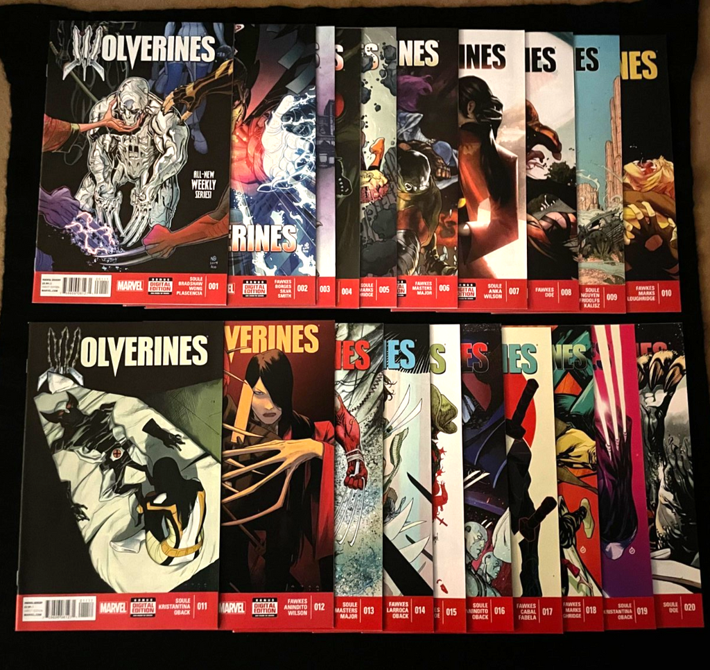 Wolverines - Complete Set of 20 #1-20 (2015) Marvel