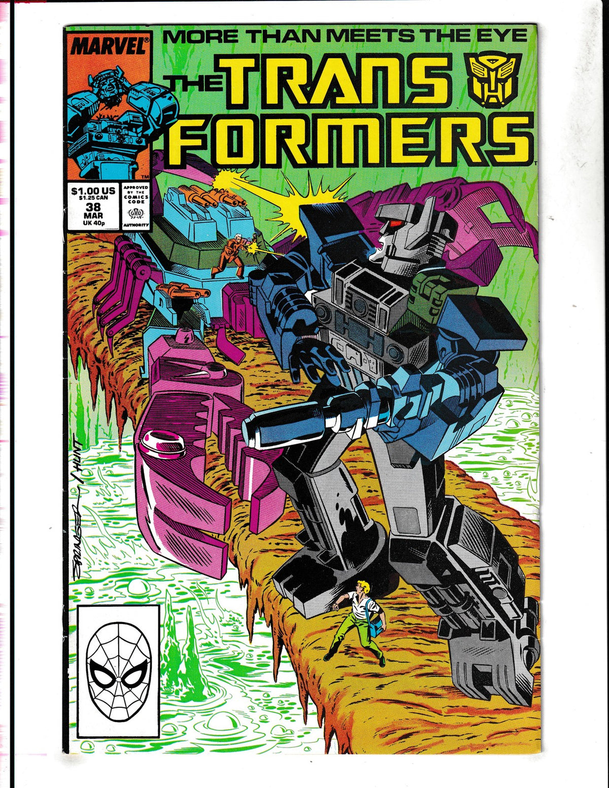 Transformers #38 (1988) Dave Hunt/Frank Springer Marvel Comics