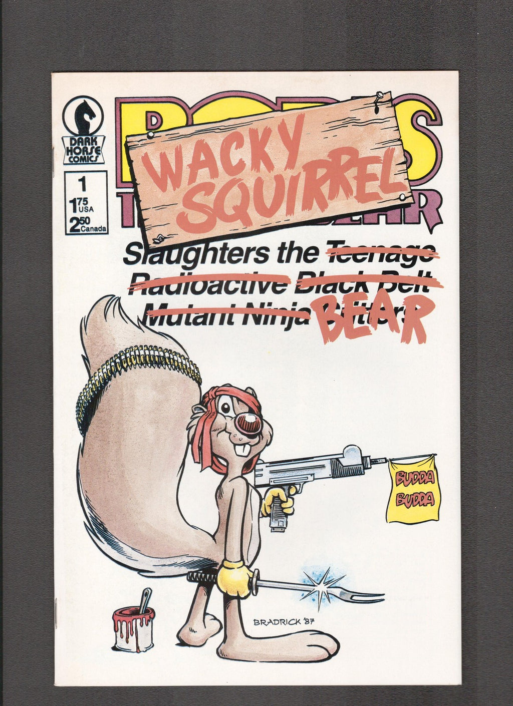 Wacky Squirell #1 (1987) Bradrick Dark Horse Comics