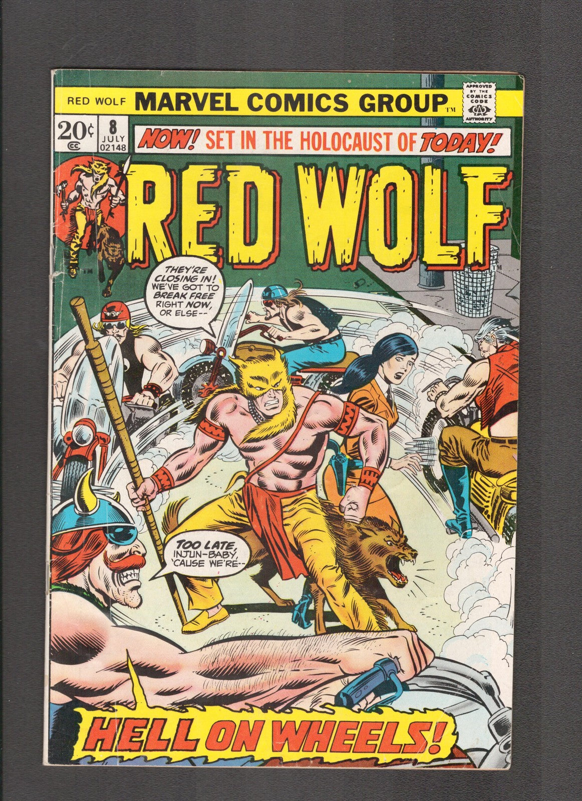 Red Wolf #8 (1973) Romita Sr, Sinnott, Thomas Marvel Comics