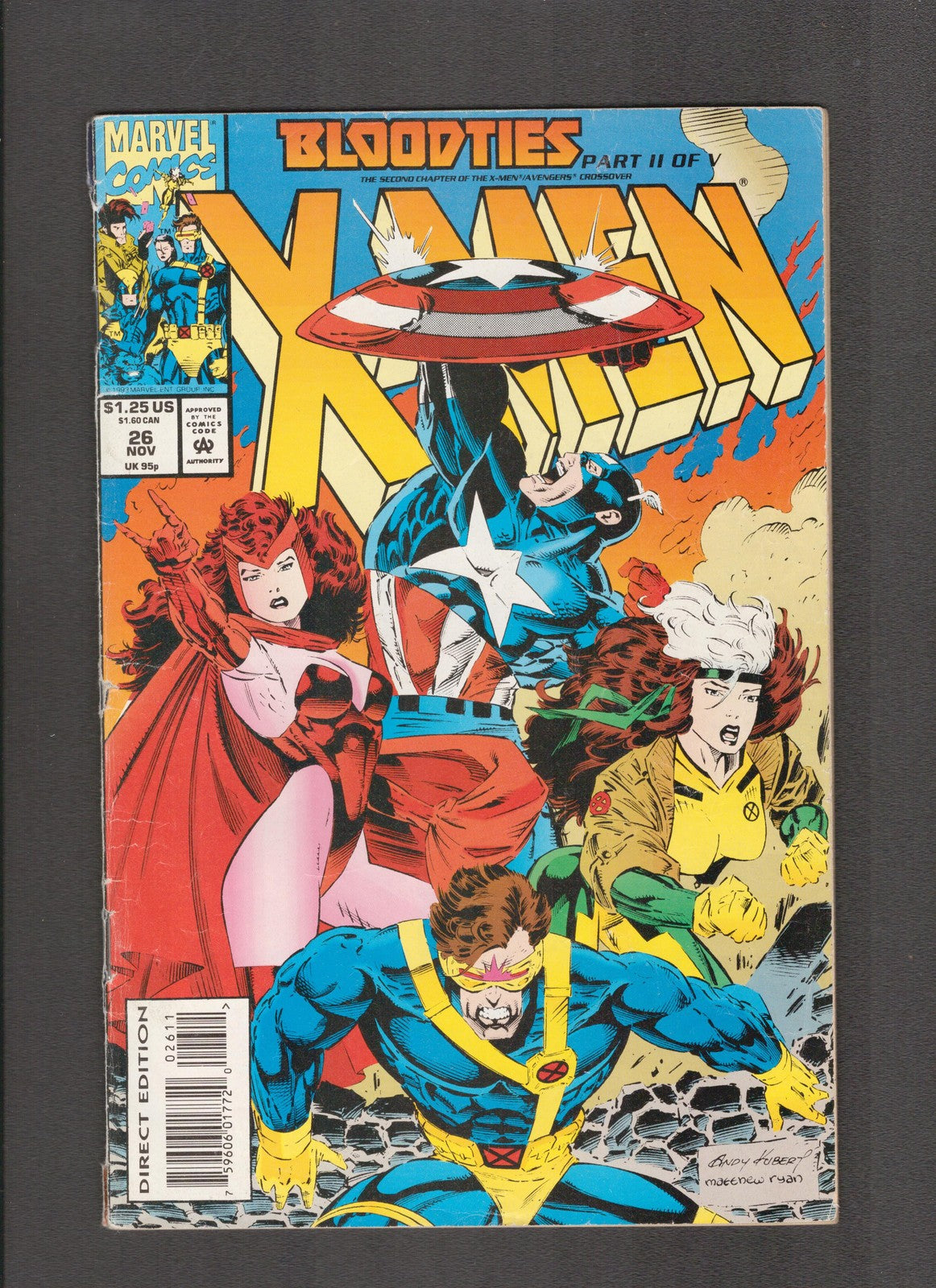 X-Men #26 (1993) Andy Kubert, Matt Ryan Marvel Comics