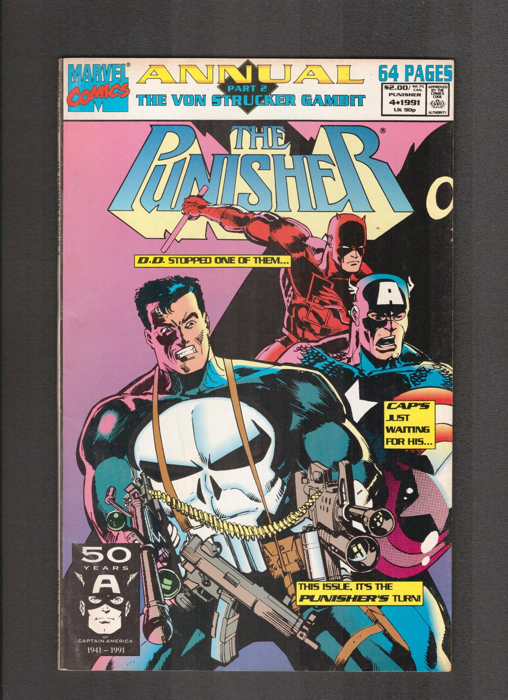 Punisher Annual #4 (1991) Golden Marvel Comics