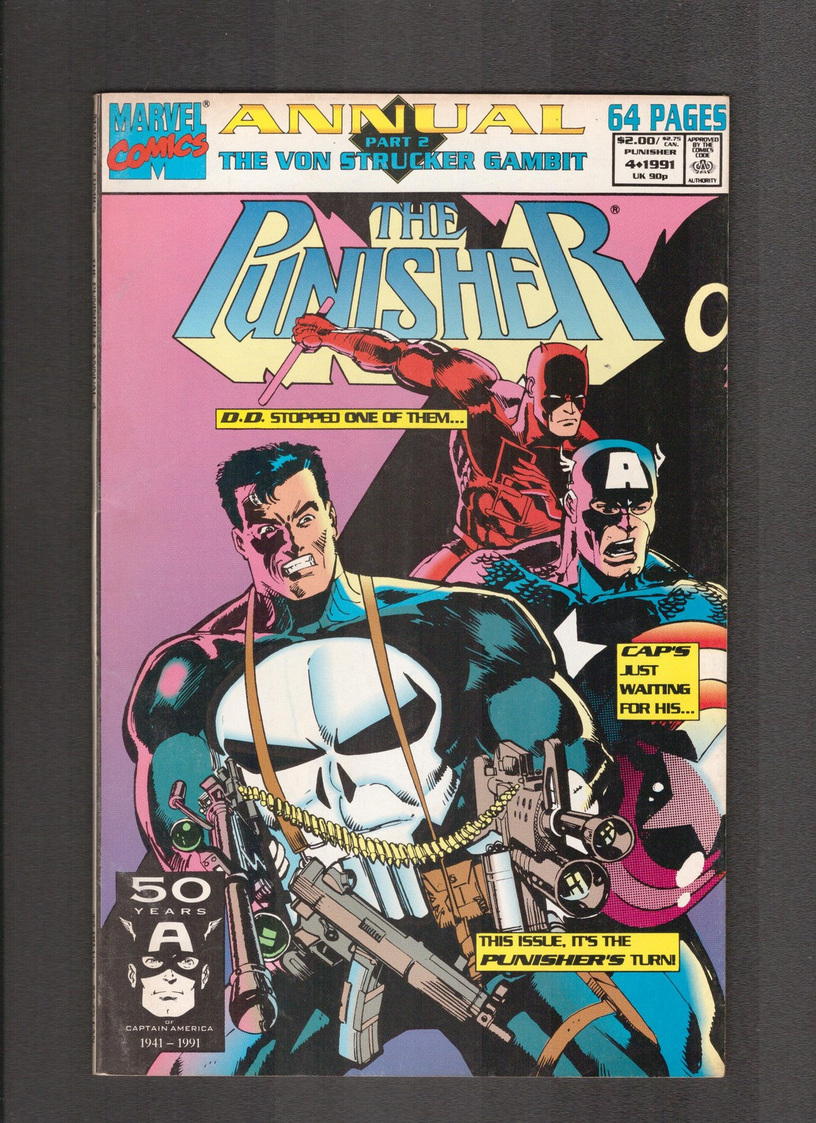 Punisher Annual #4 (1991) Golden Marvel Comics