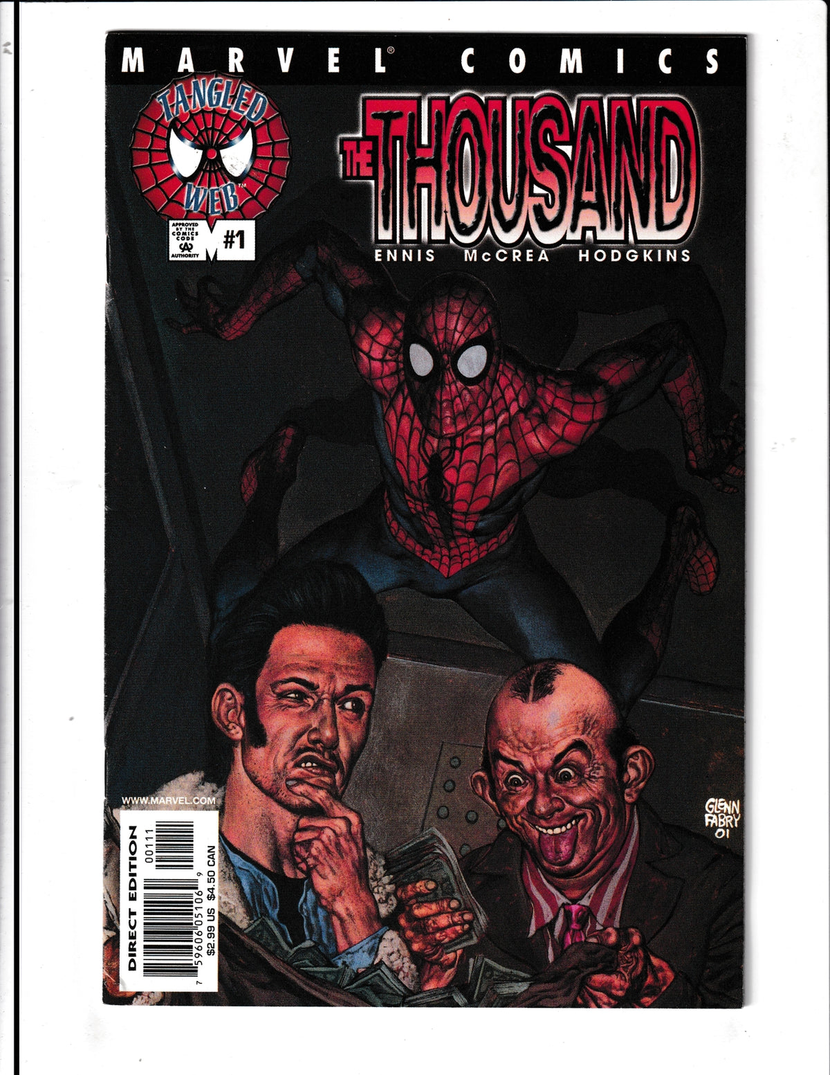 Tangled Web: The Thousand #1 (2001) 1st App Unknown Spider-Man Marvel Comics