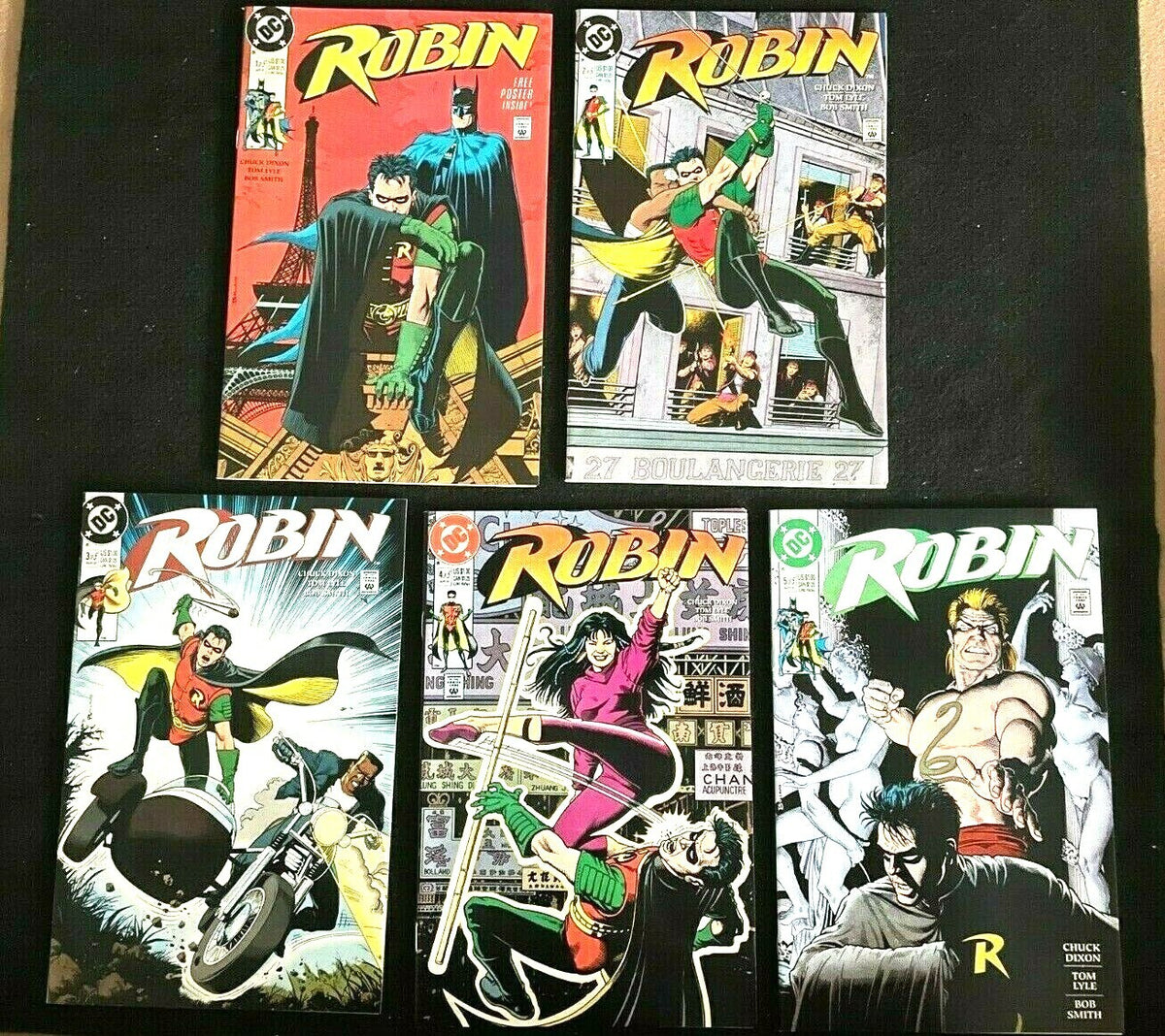 Complete Set Robin #1-5 (1991) Chuck Dixon DC Comics