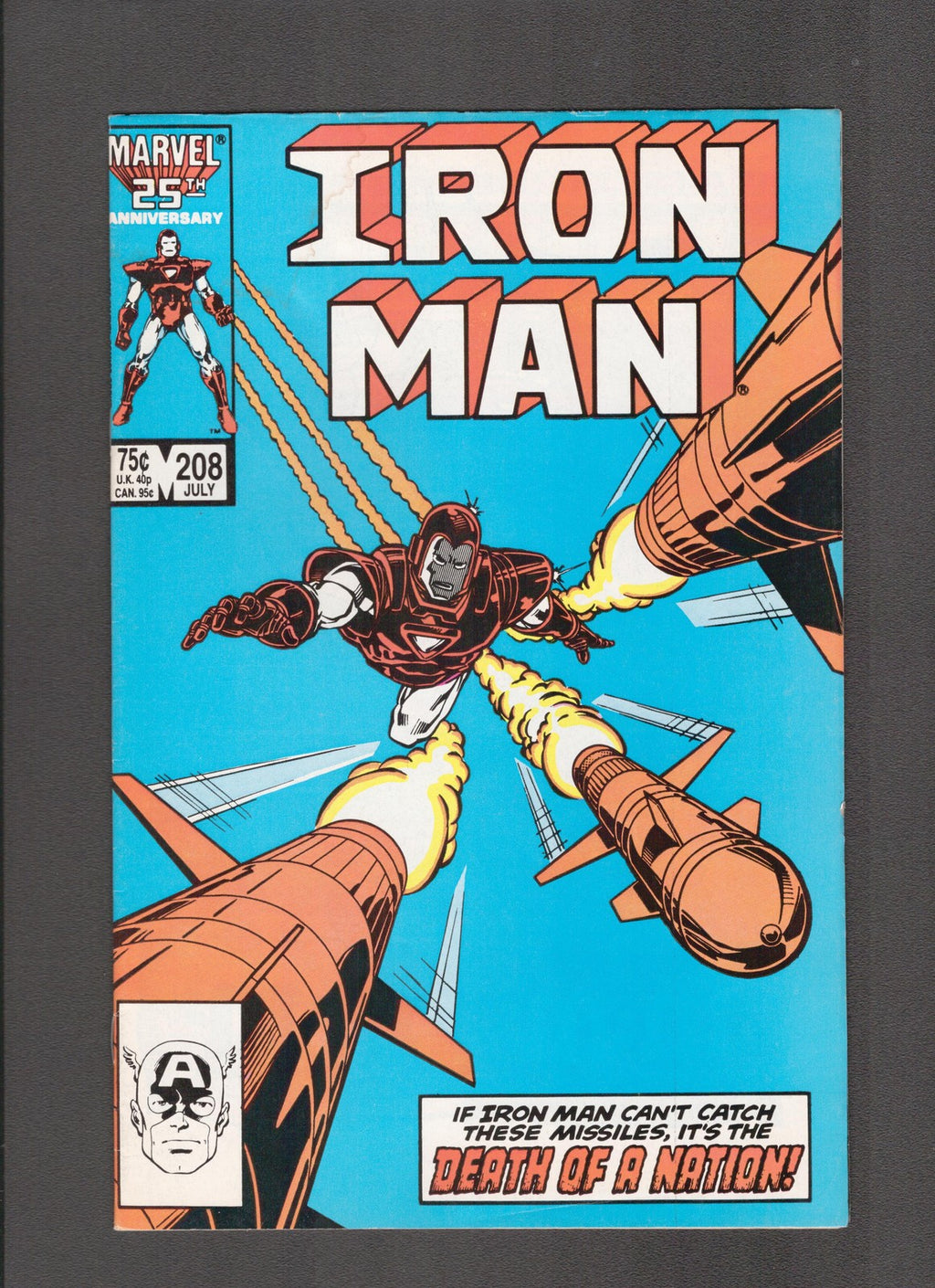 Iron Man #208 (1986) Mark Bright, Bob Sharen Marvel Comics