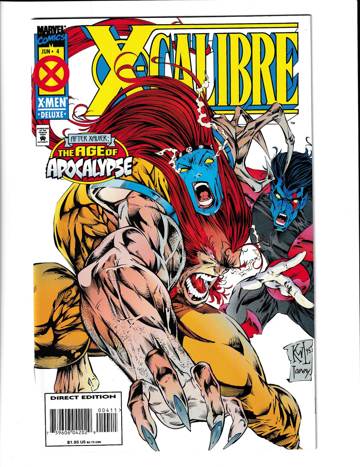 X-Calibre #4 (1995) Higher Grade Marvel Comics