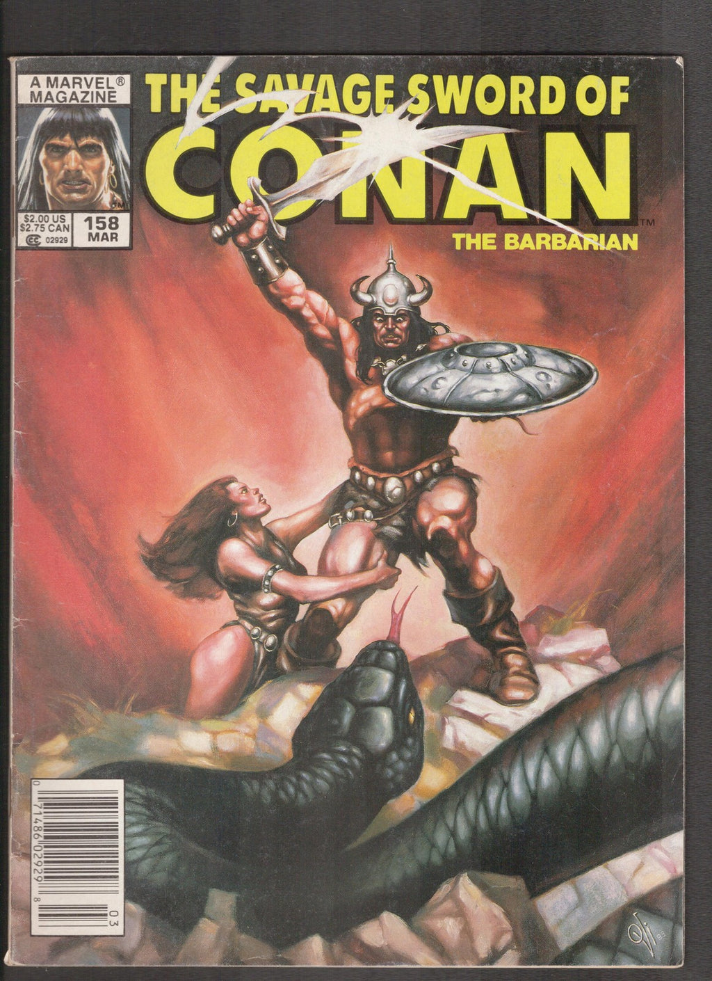 Savage Sword of Conan #158 (1989) Ernie Chan Curtis Comics