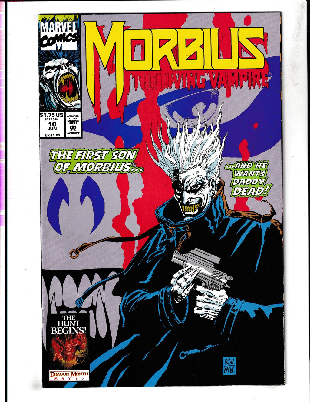 Morbius the Living Vampire #10 (1993) Marvel Comics SKU:1885