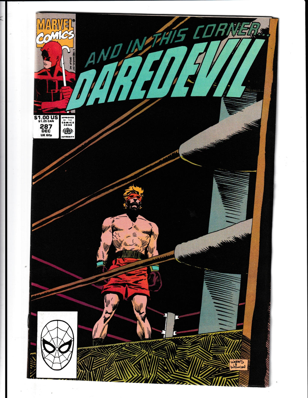 Daredevil #287 (1990) Man Without Fear Marvel Comics