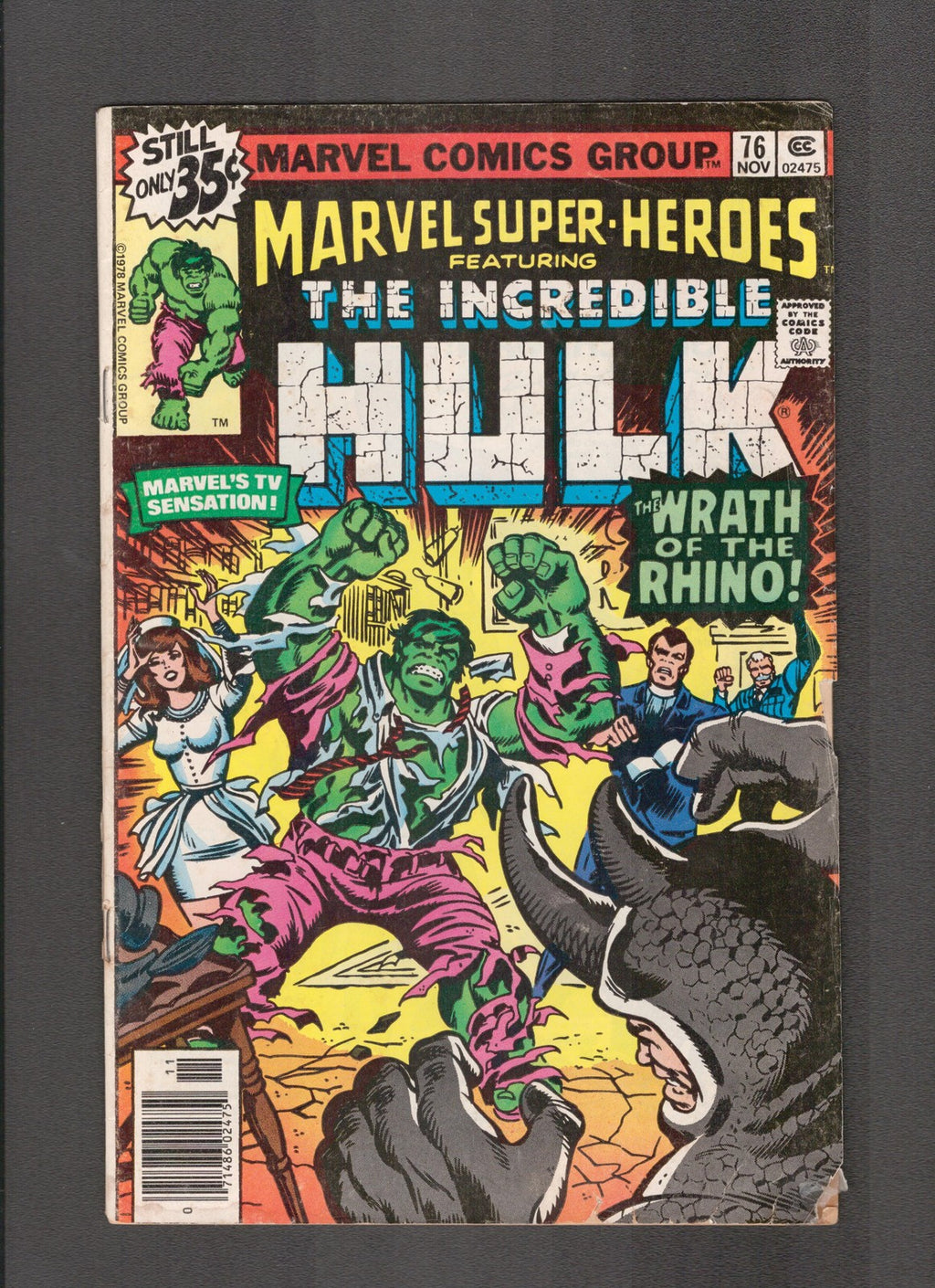 Marvel Super-Heroes #76 (1978) Feat. Incredible Hulk Marvel Comics
