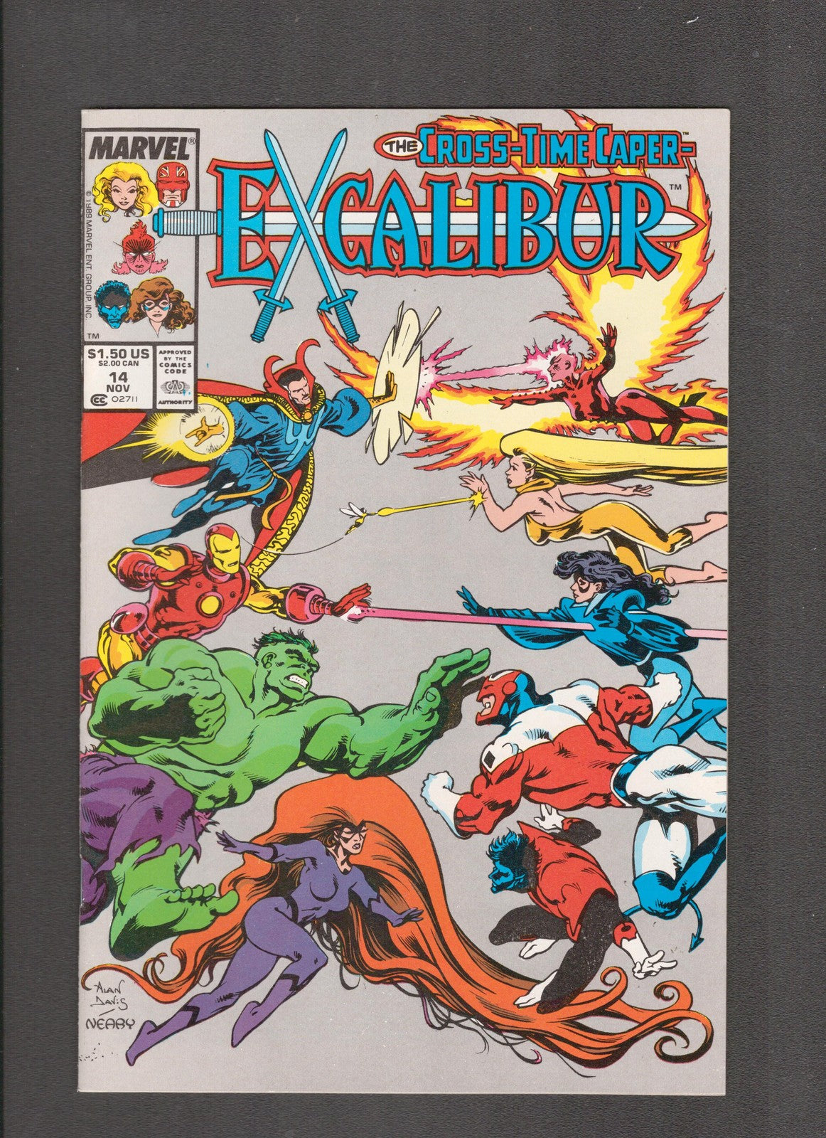 Excalibur #14 (1989) Alan Davis, Chris Claremont Marvel Comics
