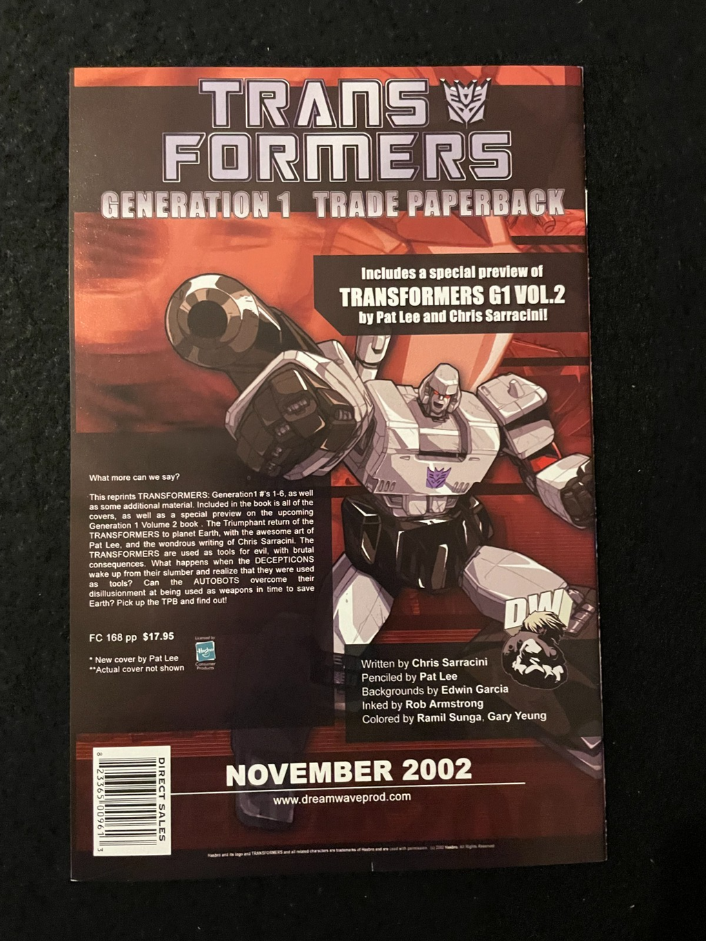 Transformers: Generation One - Complete Set of 6 #1-6 (2002) Dreamwave