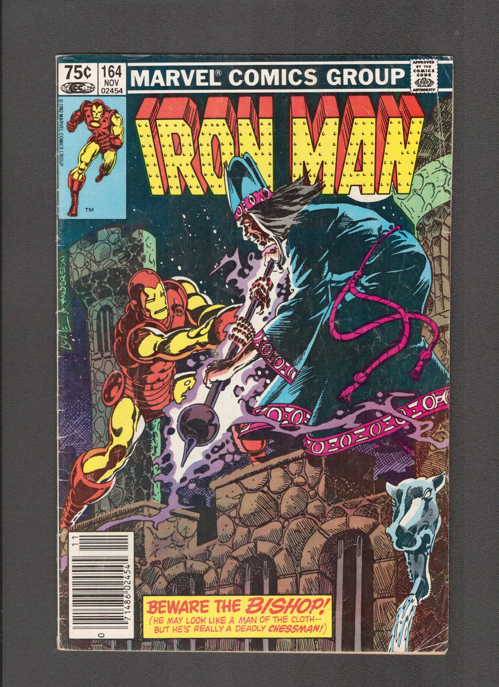 Iron Man #164 (1982) Bob Sharen Marvel Comics