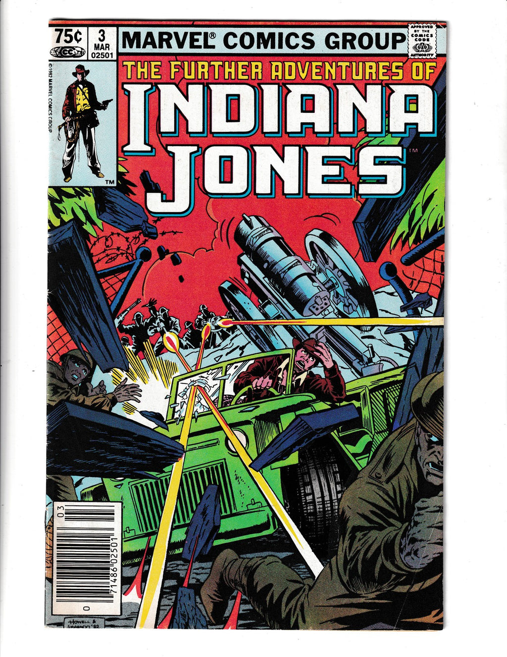 Indiana Jones #3 (1983) Further Adventures Marvel Comics SKU:2967