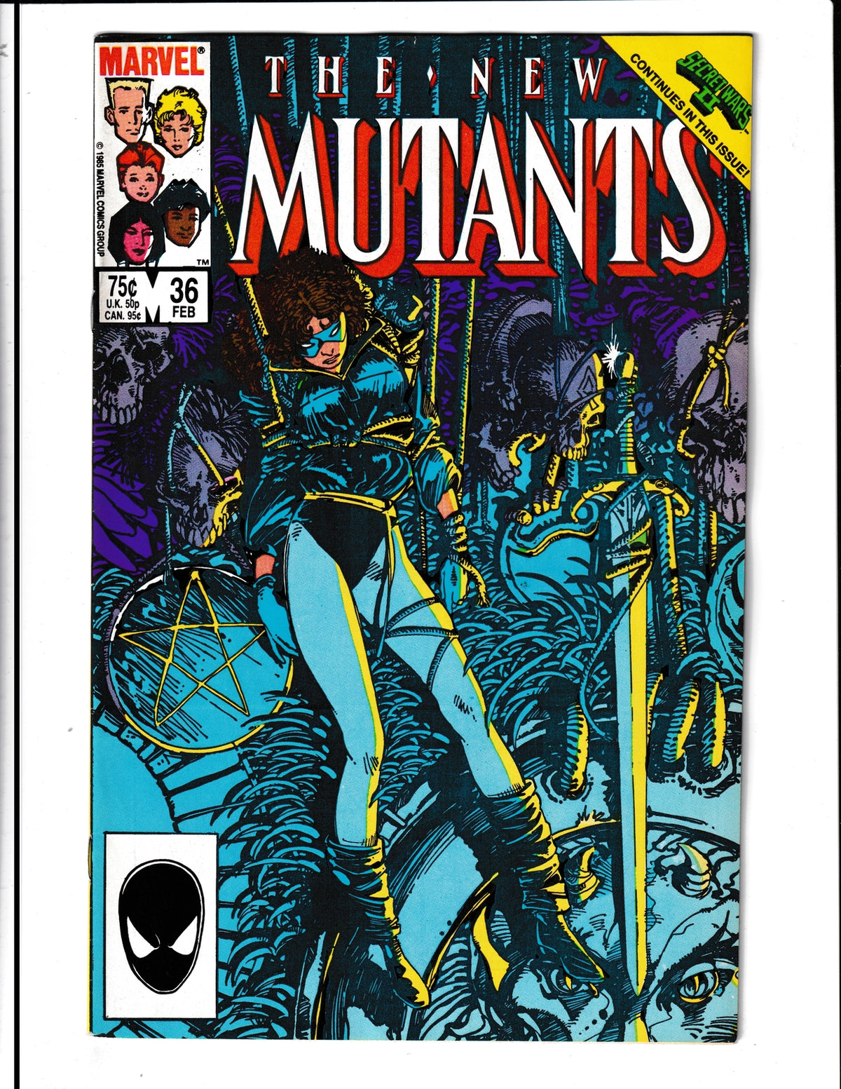 New Mutants #36 (1986) Secret Wars Tie-In Marvel Comics