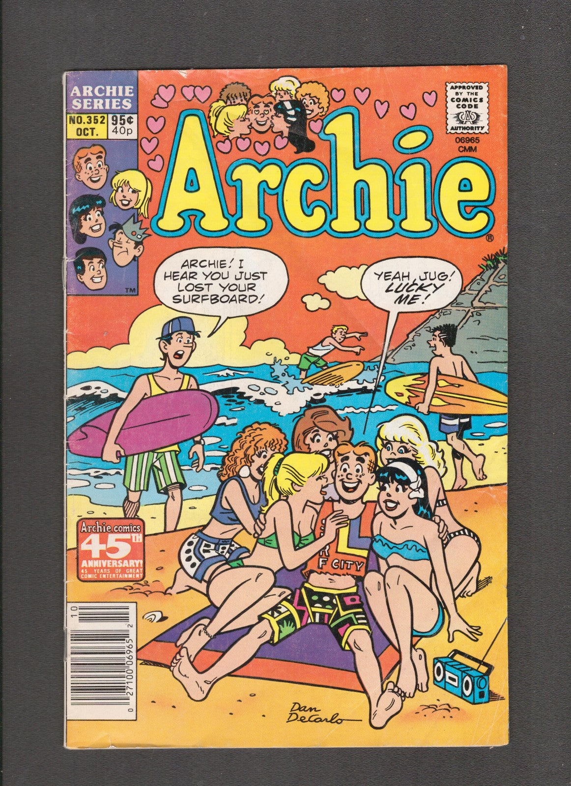 Archie #352 (1987) Beach Scene Cover Archie Comics