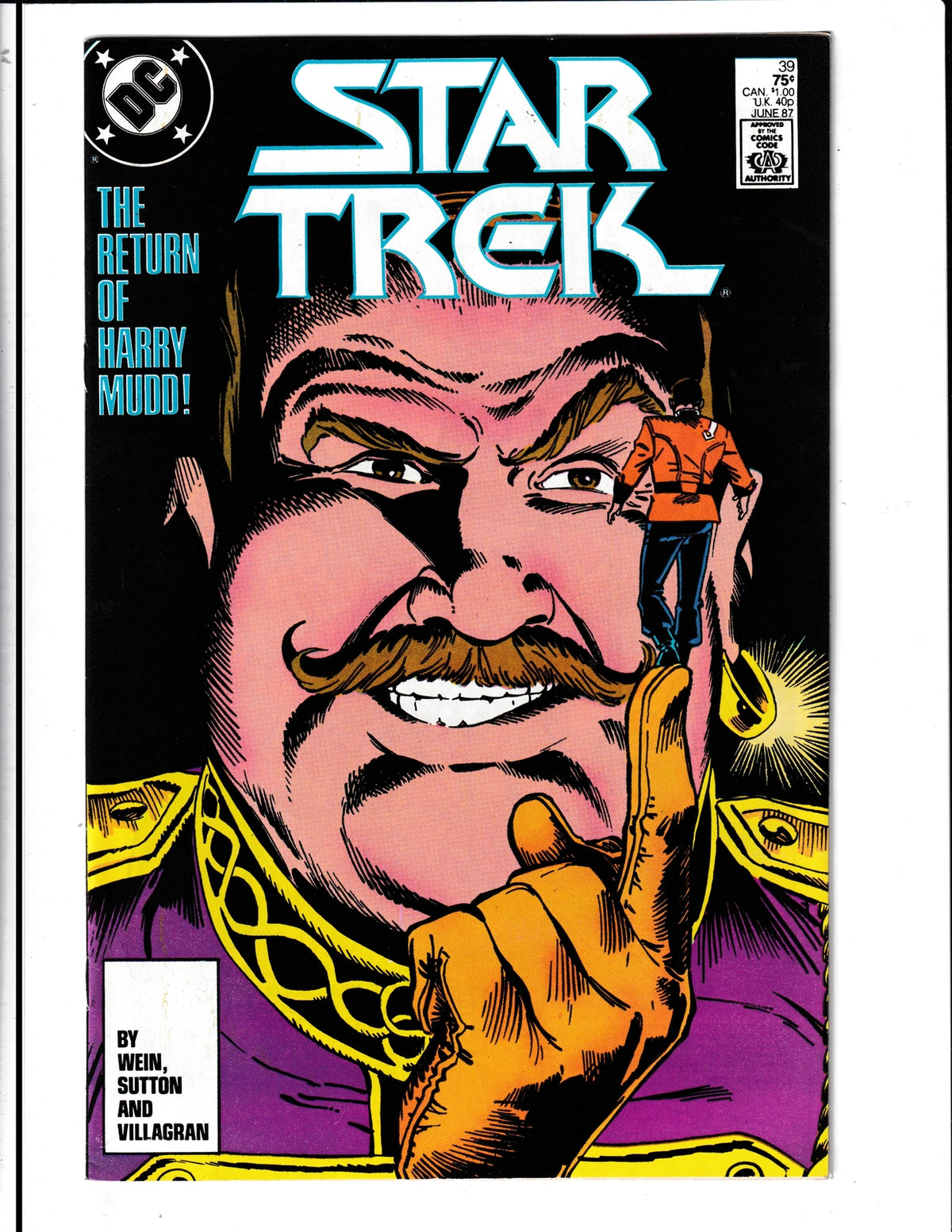 Star Trek #39 (1987) Returnn of Harry Mudd DC Comics
