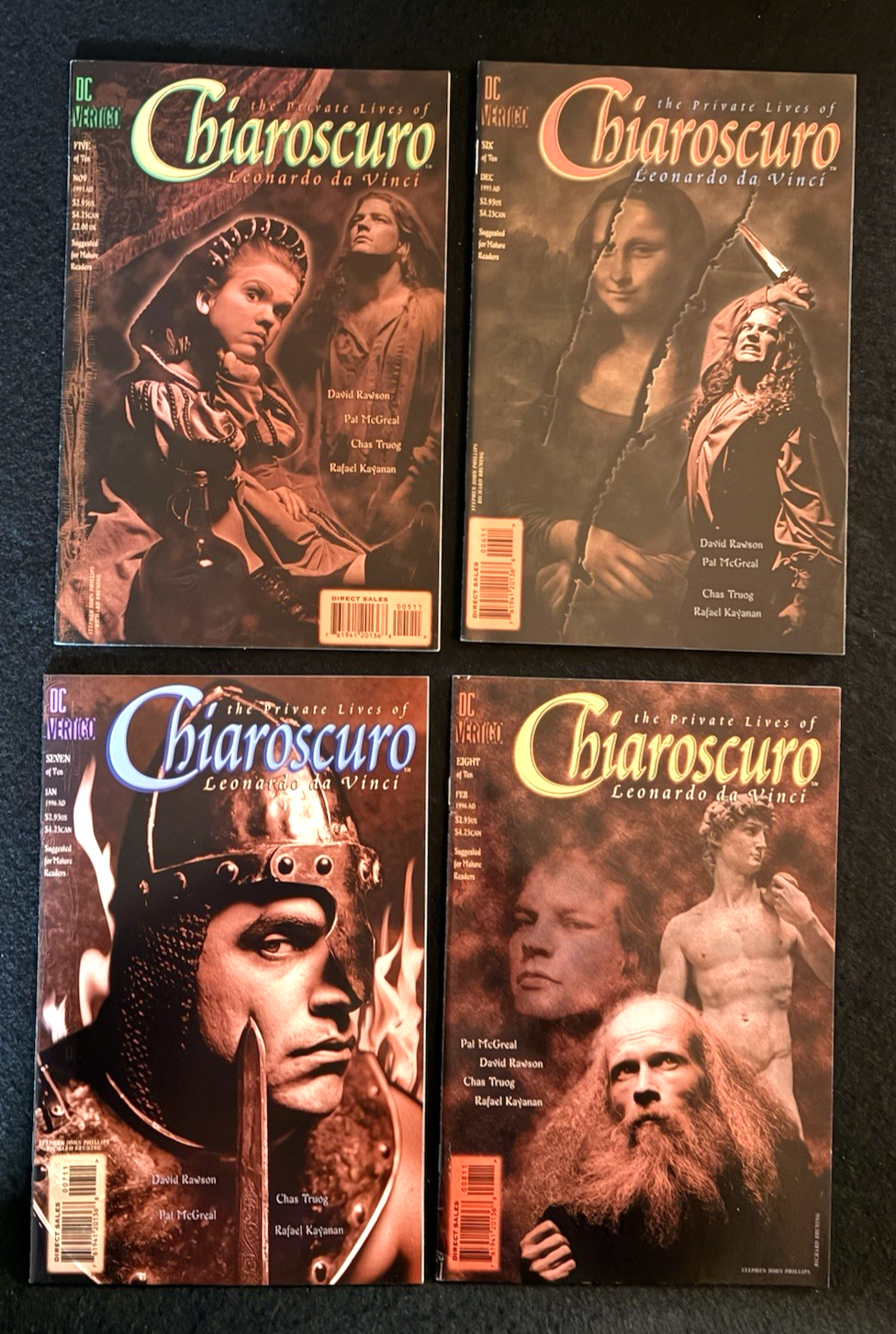 Chiaroscuro: Private Lives of Leonardo Da Vinci Full Set #1-10 1995-96 Vertigo