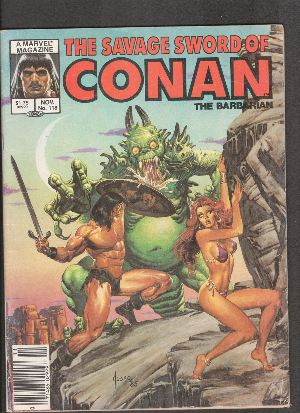 Savage Sword of Conan #118 (1985) Joe Jusko Curtis Comics