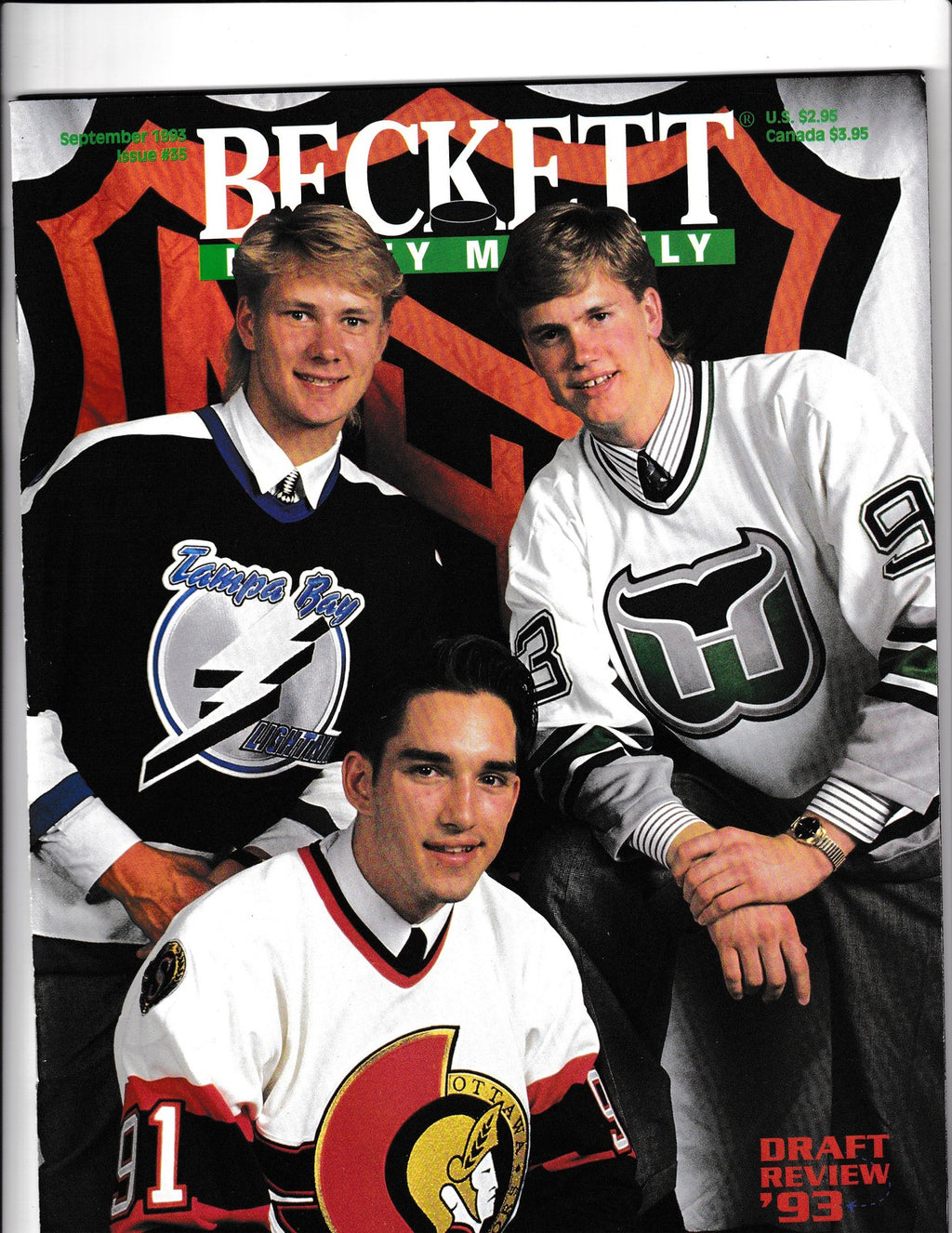 Beckett Hockey Monthly #35 (1993) 1993 Entry Draft Sept 1993 Beckett Comics
