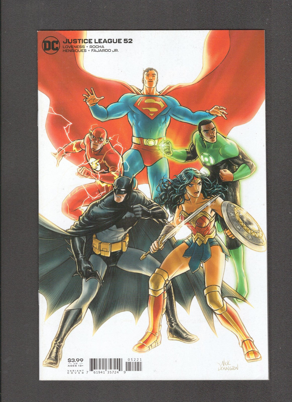Justice League #52 (2020) Cully Hamner Variant DC Comics