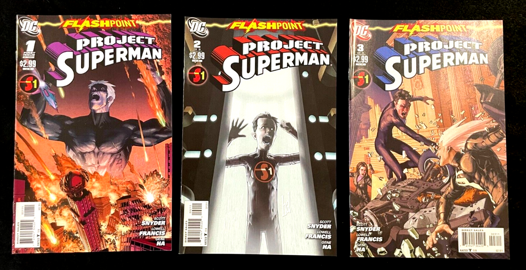 Flashpoint: Project Superman - Complete Set of 3 #1-3 (2011) DC Comics