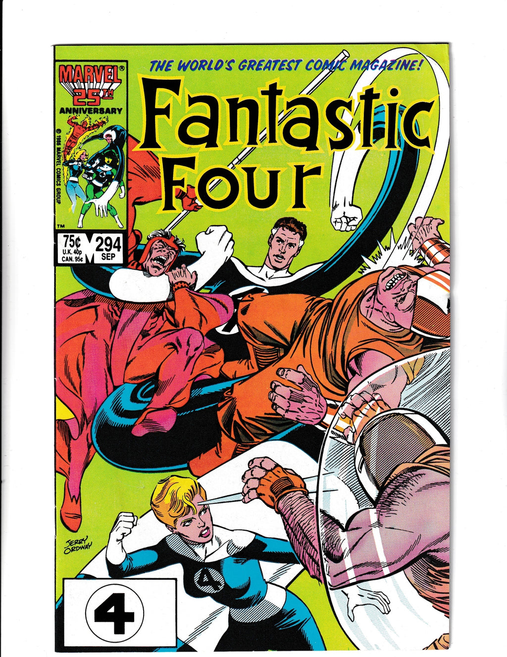 Fantastic Four #294 (1986) Marvel Comics SKU:050