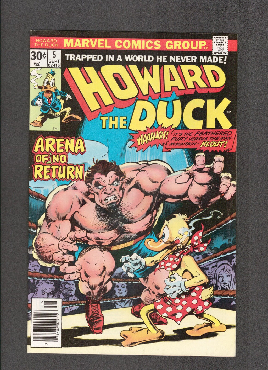 Howard the Duck #5 (1976) Gene Colan Art Marvel Comics
