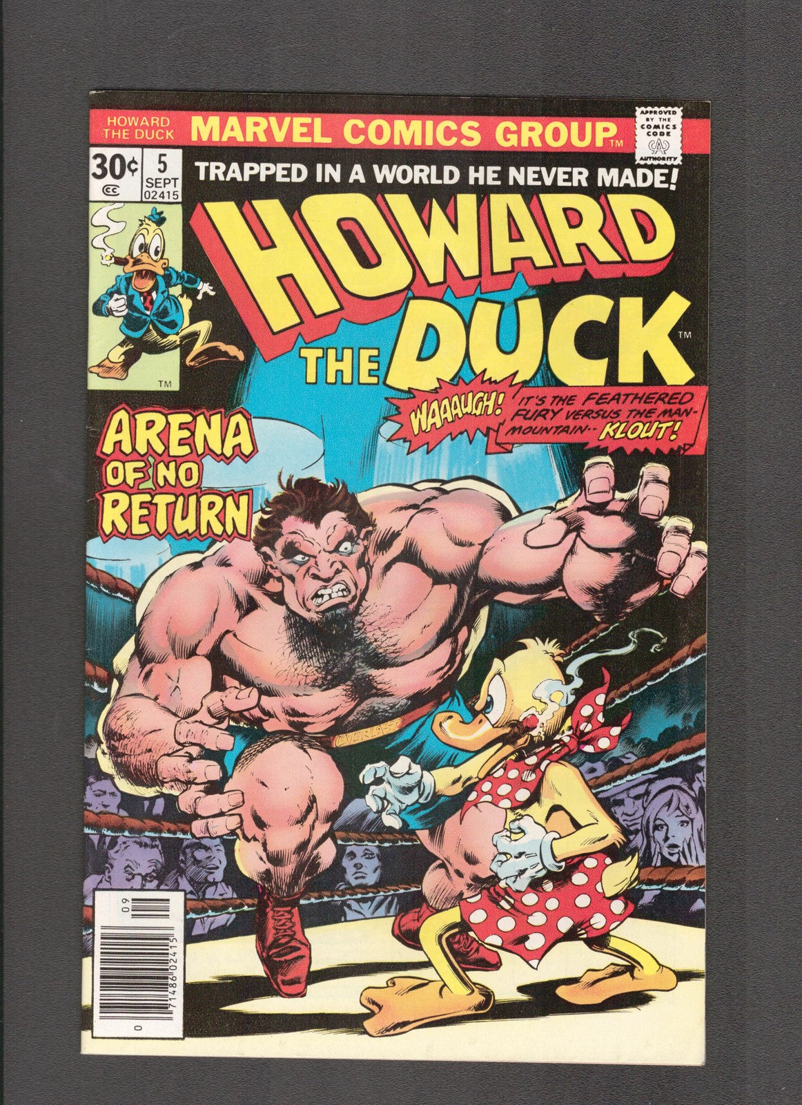 Howard the Duck #5 (1976) Gene Colan Art Marvel Comics