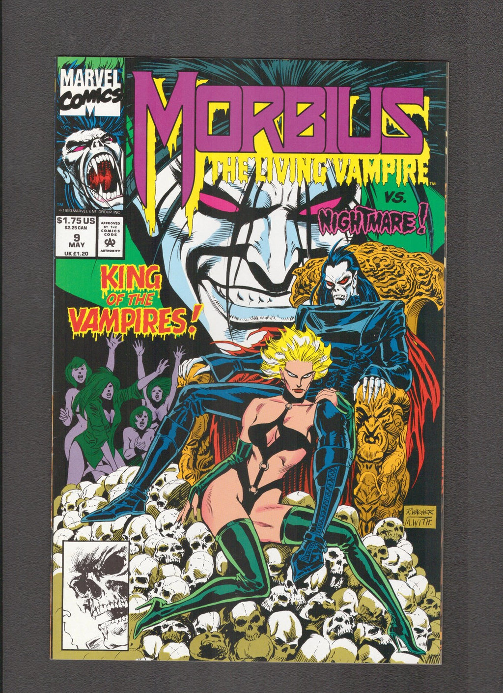 Morbius the Living Vampire #9 (1993) Wagner, Witherby Marvel Comics