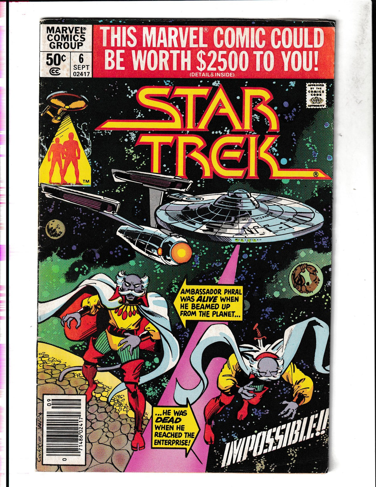 Star Trek #6 (1980) Newsstand Marvel Comics
