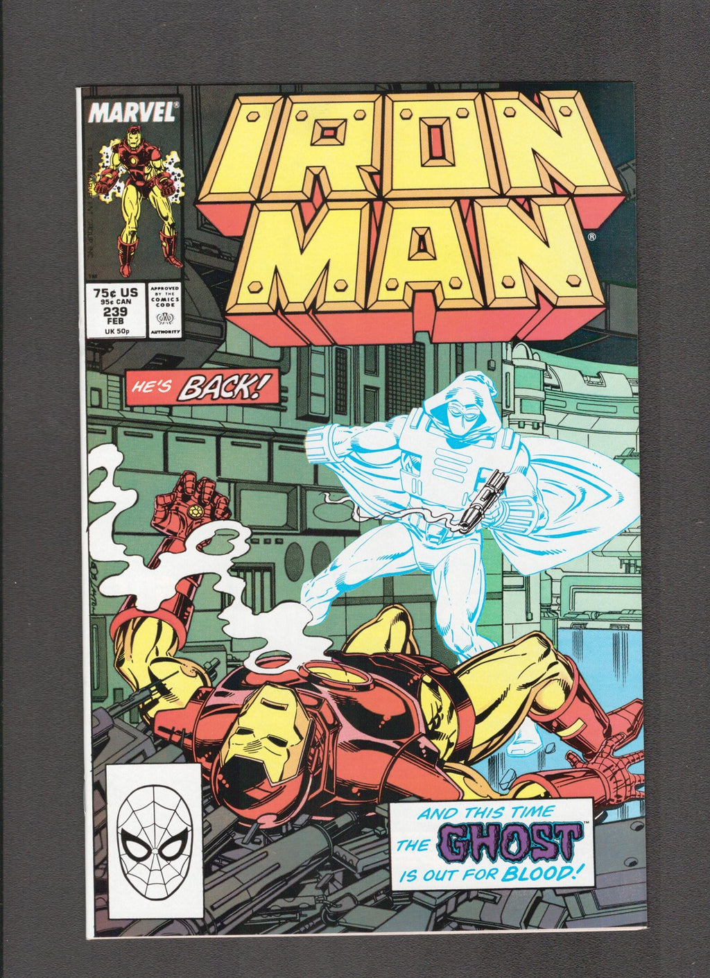 Iron Man #239 (1989) Higher Grade - Layton Marvel Comics
