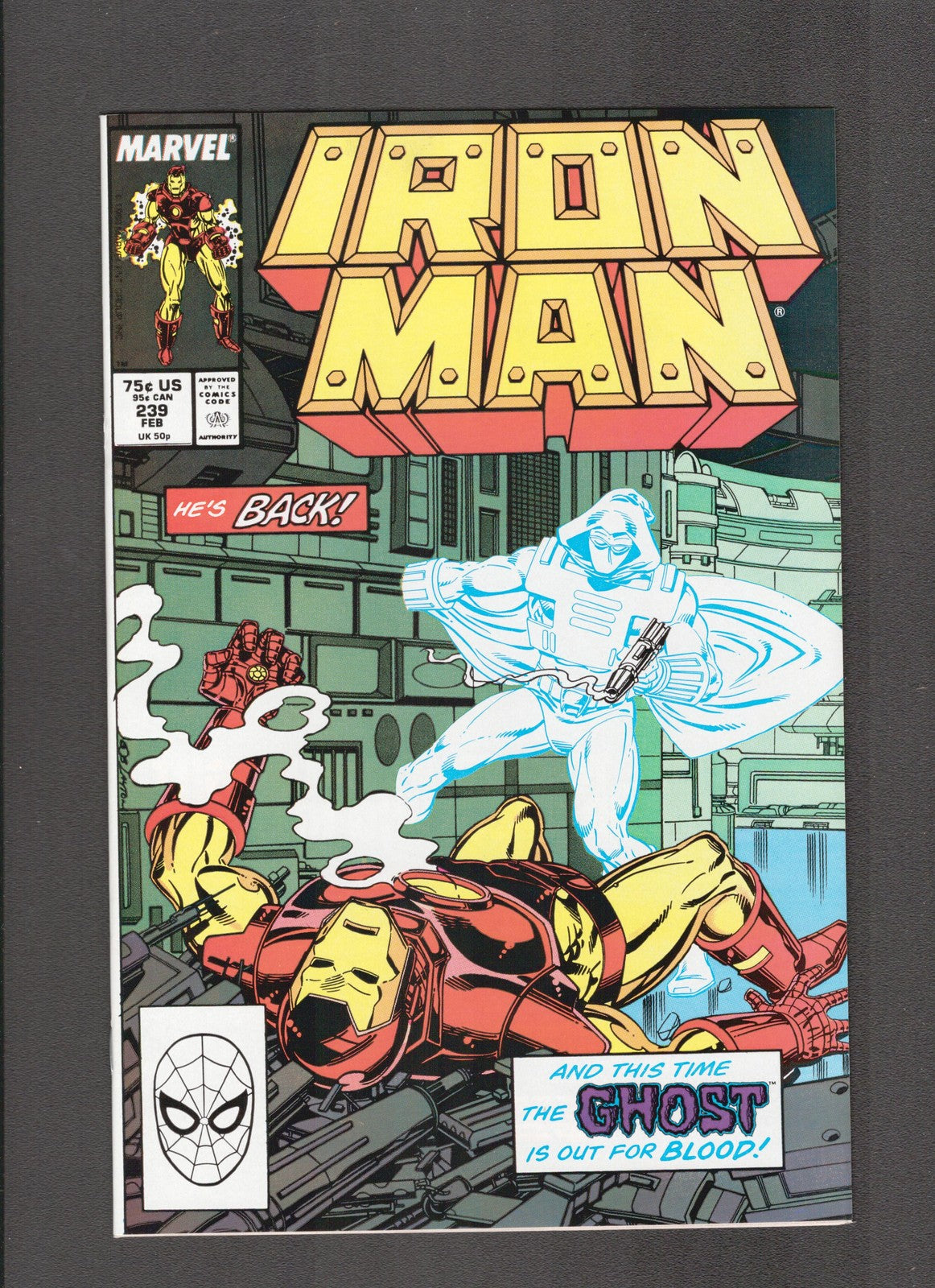 Iron Man #239 (1989) Higher Grade - Layton Marvel Comics