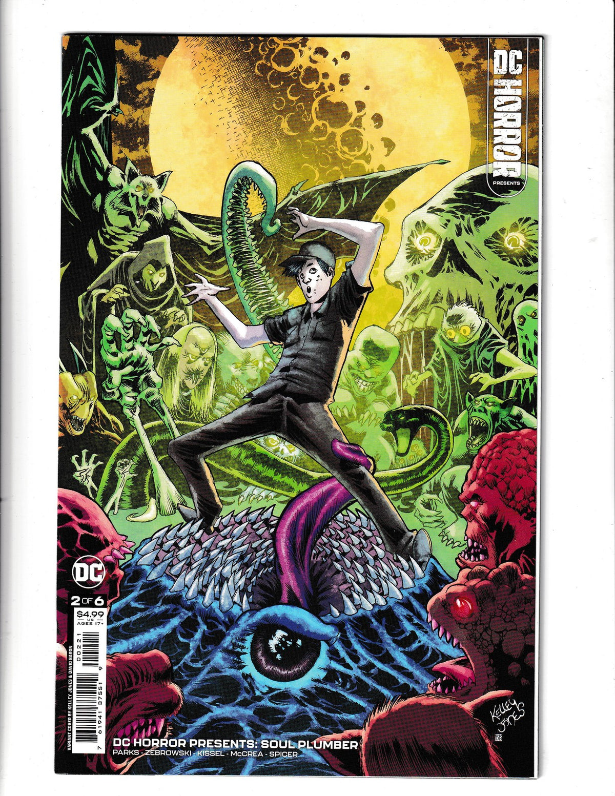 DC Horror Presents: Soul Plumber #2b (2022) Kelley Jones Cardstock DC Comics