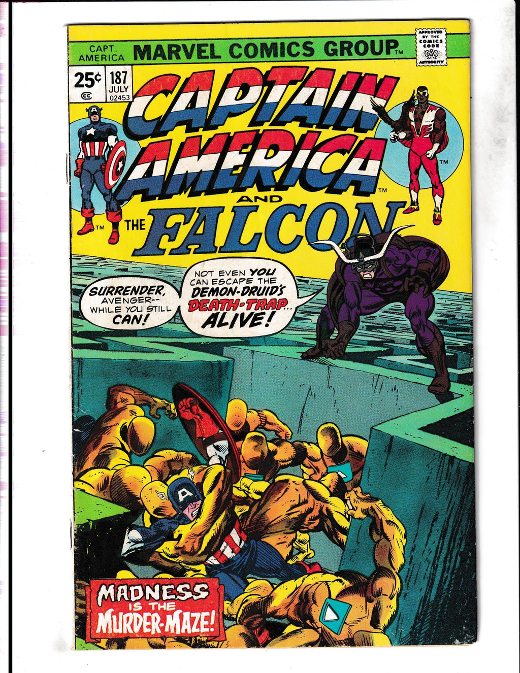 Captain America #187 (1975) Marvel Comics SKU:1613