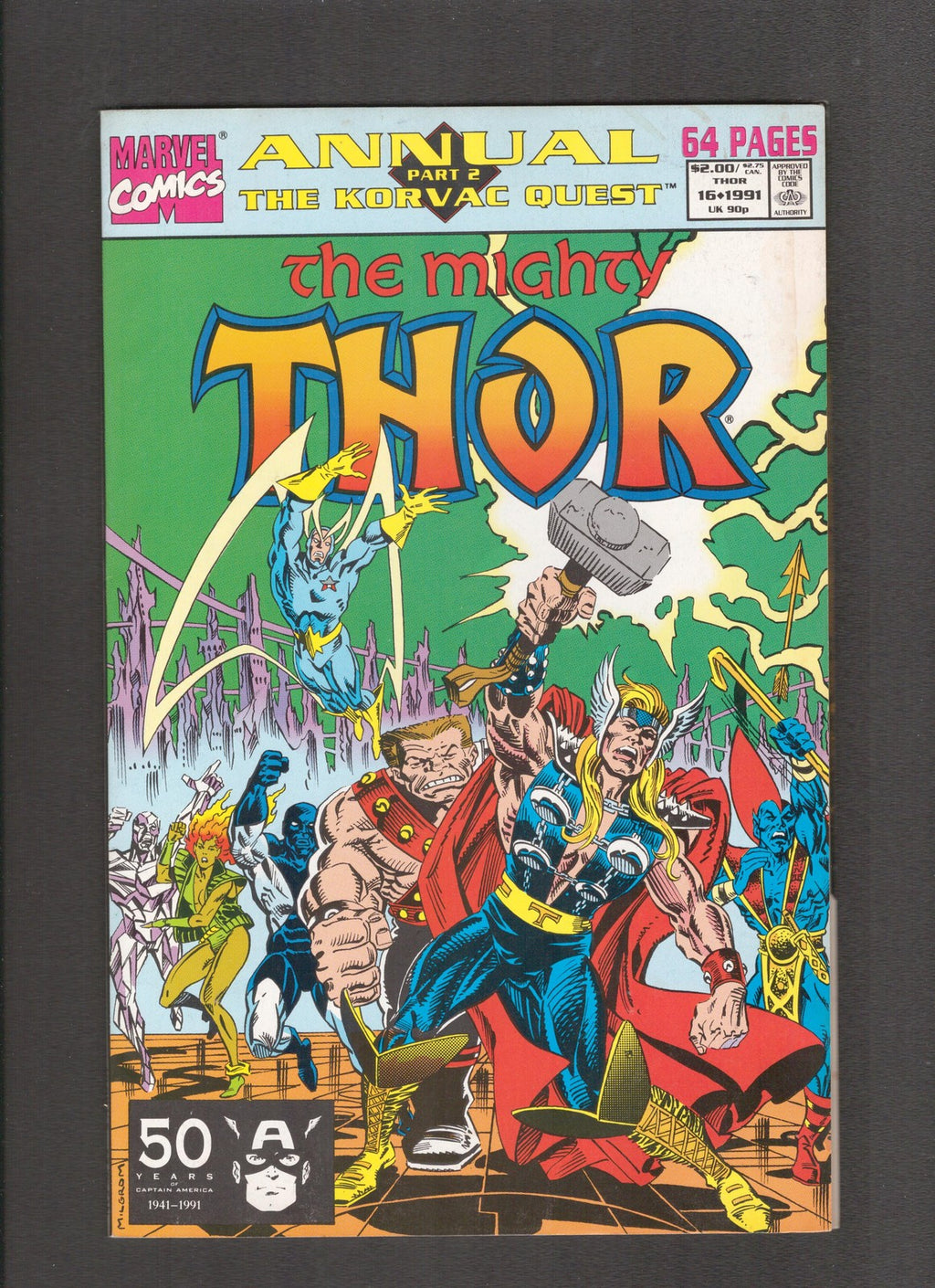 Thor Annual #16 (1991) Milgrom, Frenz Marvel Comics