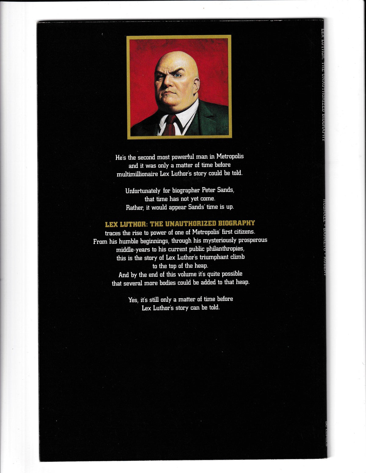 Lex Luthor: The Unauthorized Biography #1 (1989) Marvel Comics