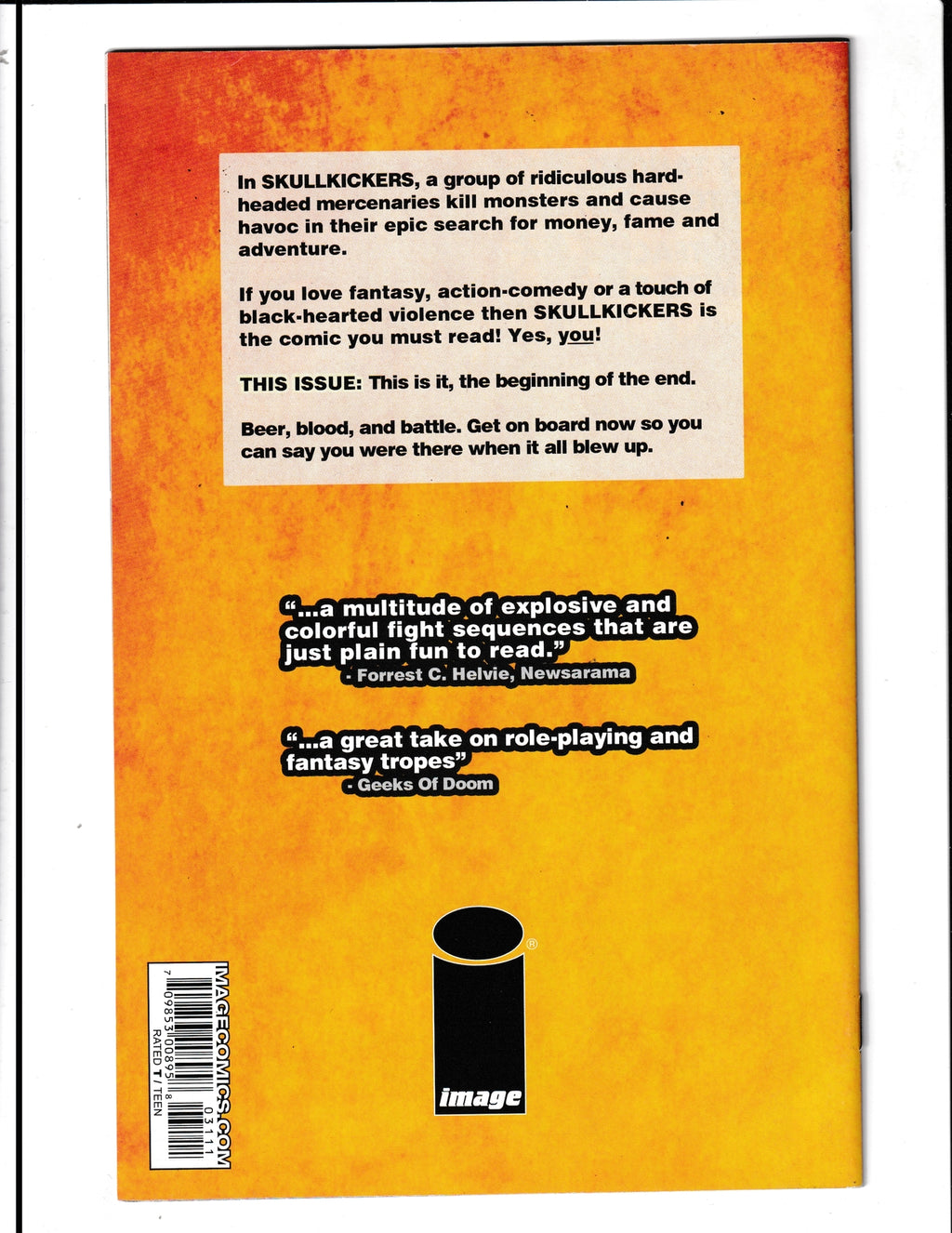 Skull Kickers #31 (2015) SIGNED by Jim Zub (Zubkavich) Image Comics