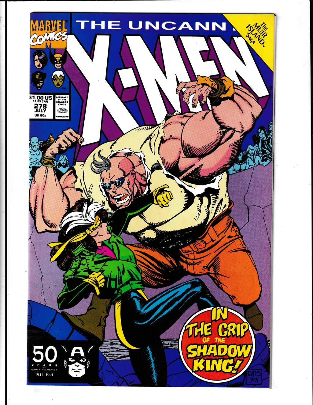 Uncanny X-Men #278 (1991) Marvel Comics SKU:1425