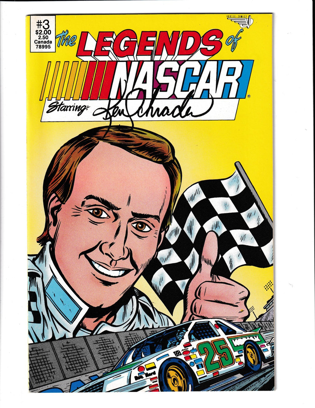 Legends of NASCAR #3 (1991) Ken Schrader Vortex Comics