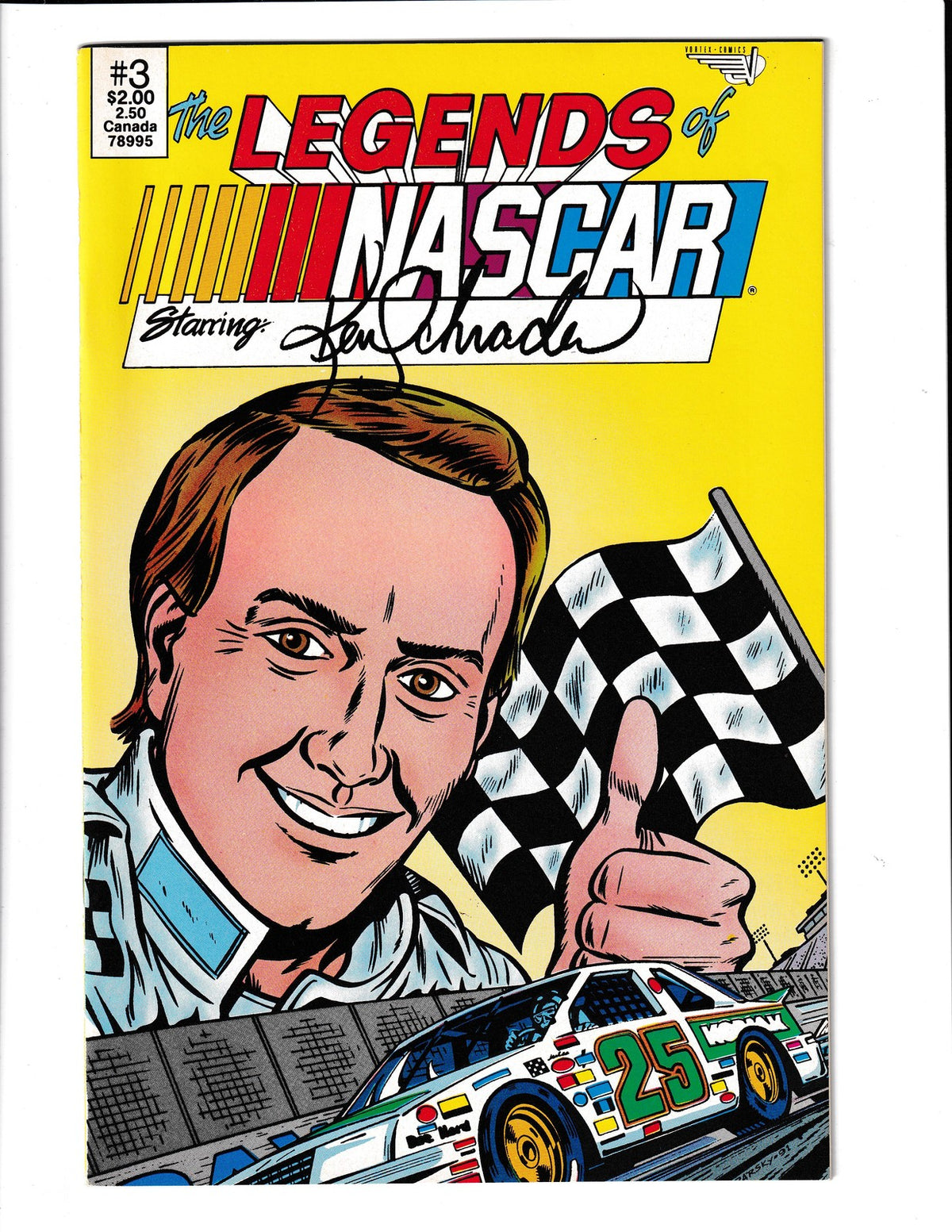 Legends of NASCAR #3 (1991) Ken Schrader Vortex Comics