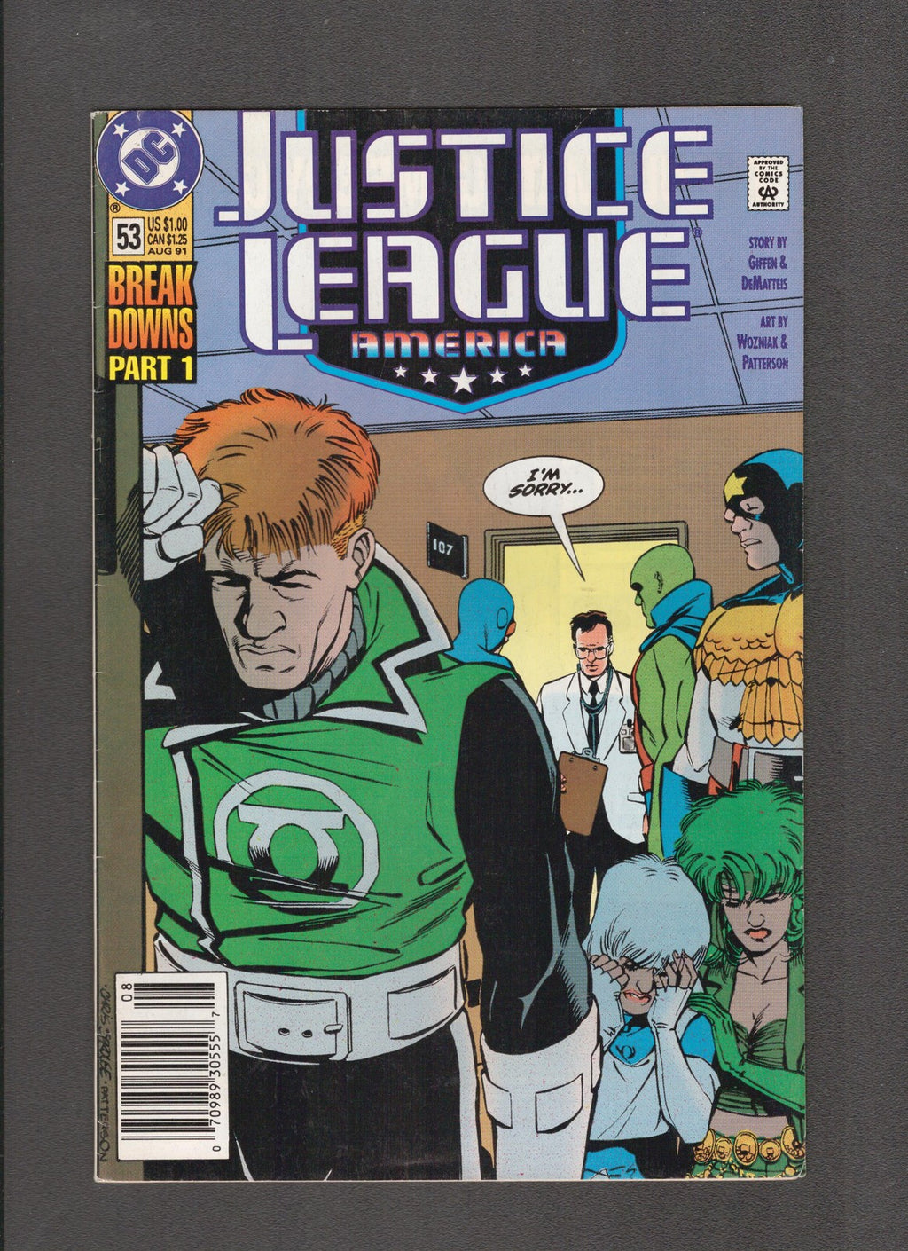 Justice League America #53 (1991) Chris Sprouse DC Comics