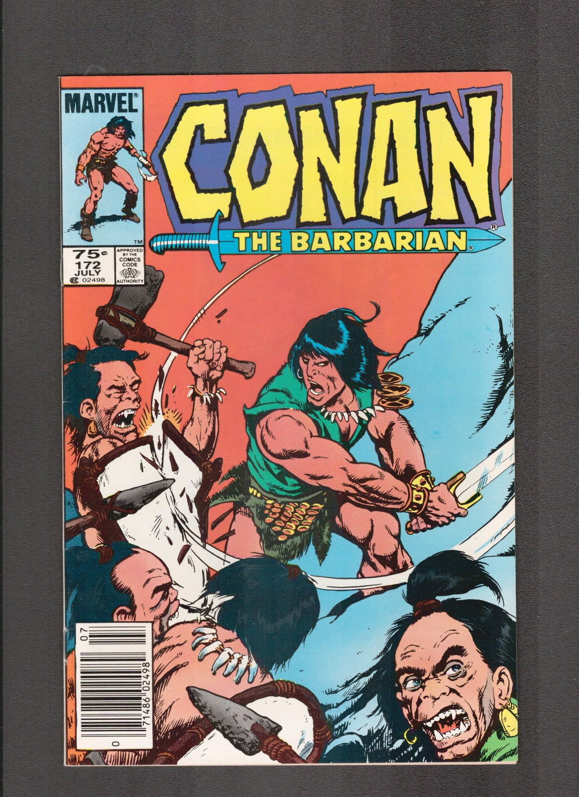 Conan the Barbarian #172 (1985) 75c CDN Newsstand Marvel Comics