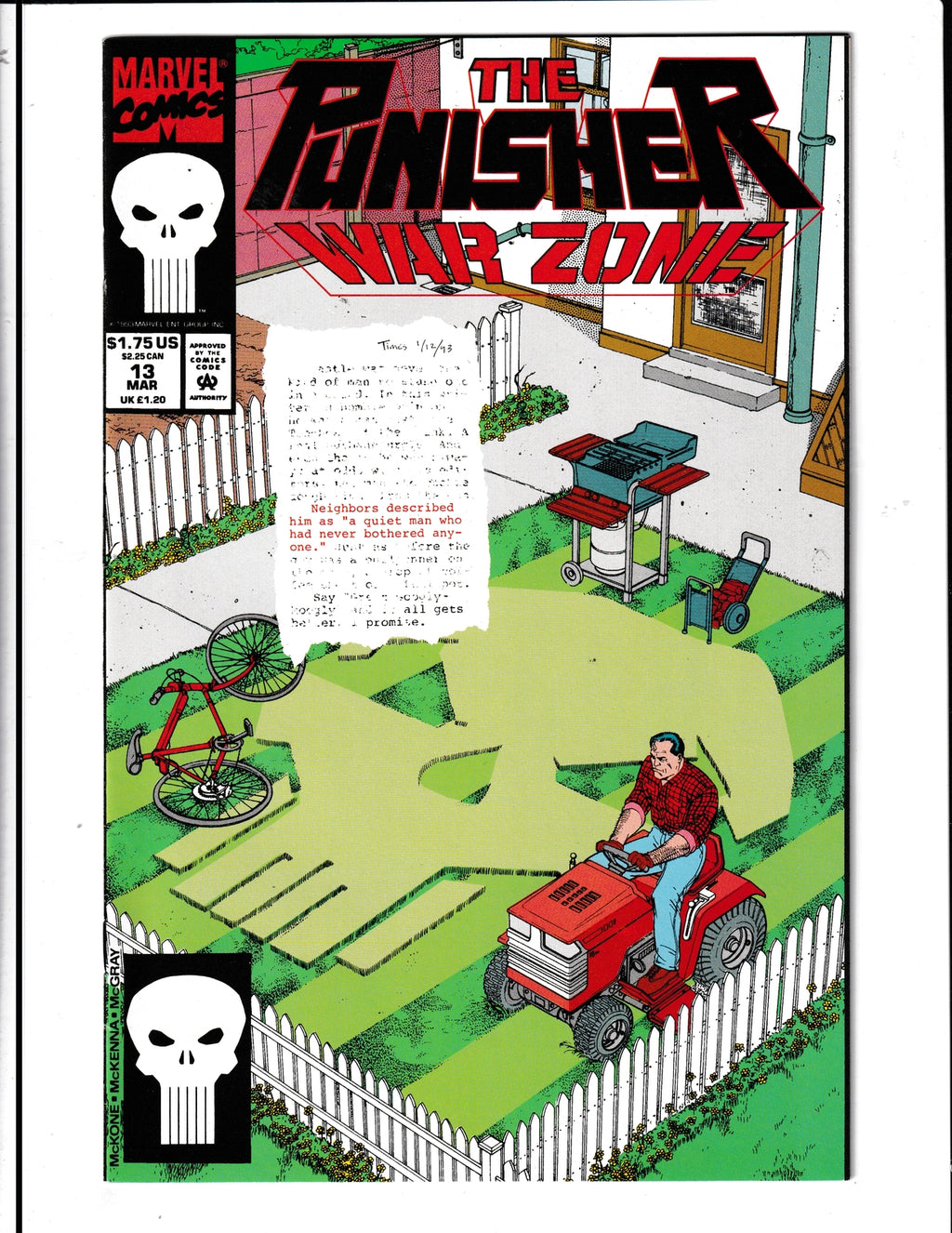 Punisher: War Zone #13 (1993) Marvel Comics SKU:994