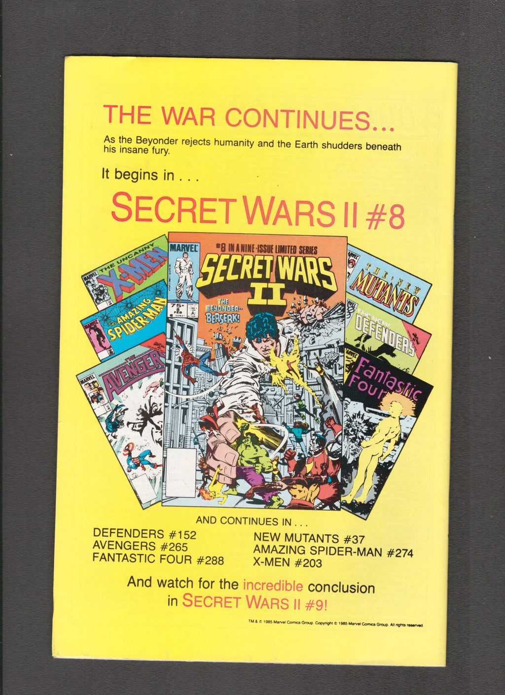 X-Factor #1 (1986) 1st App and Origin Marvel Comics