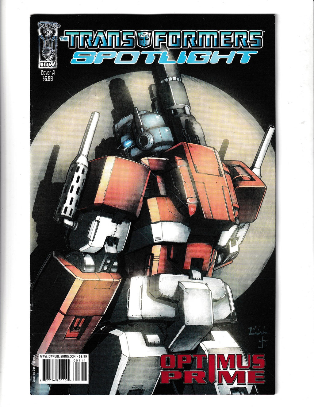 Transformers Spotlight: Optimus Prime #1 (2007) IDW Comics SKU:2773