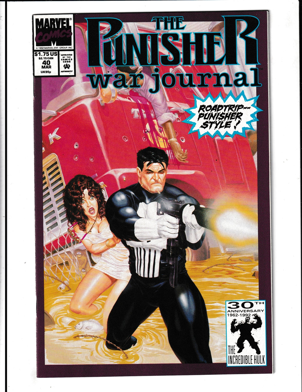 Punisher: War Journal #40 (1992) Higher Grade Marvel Comics