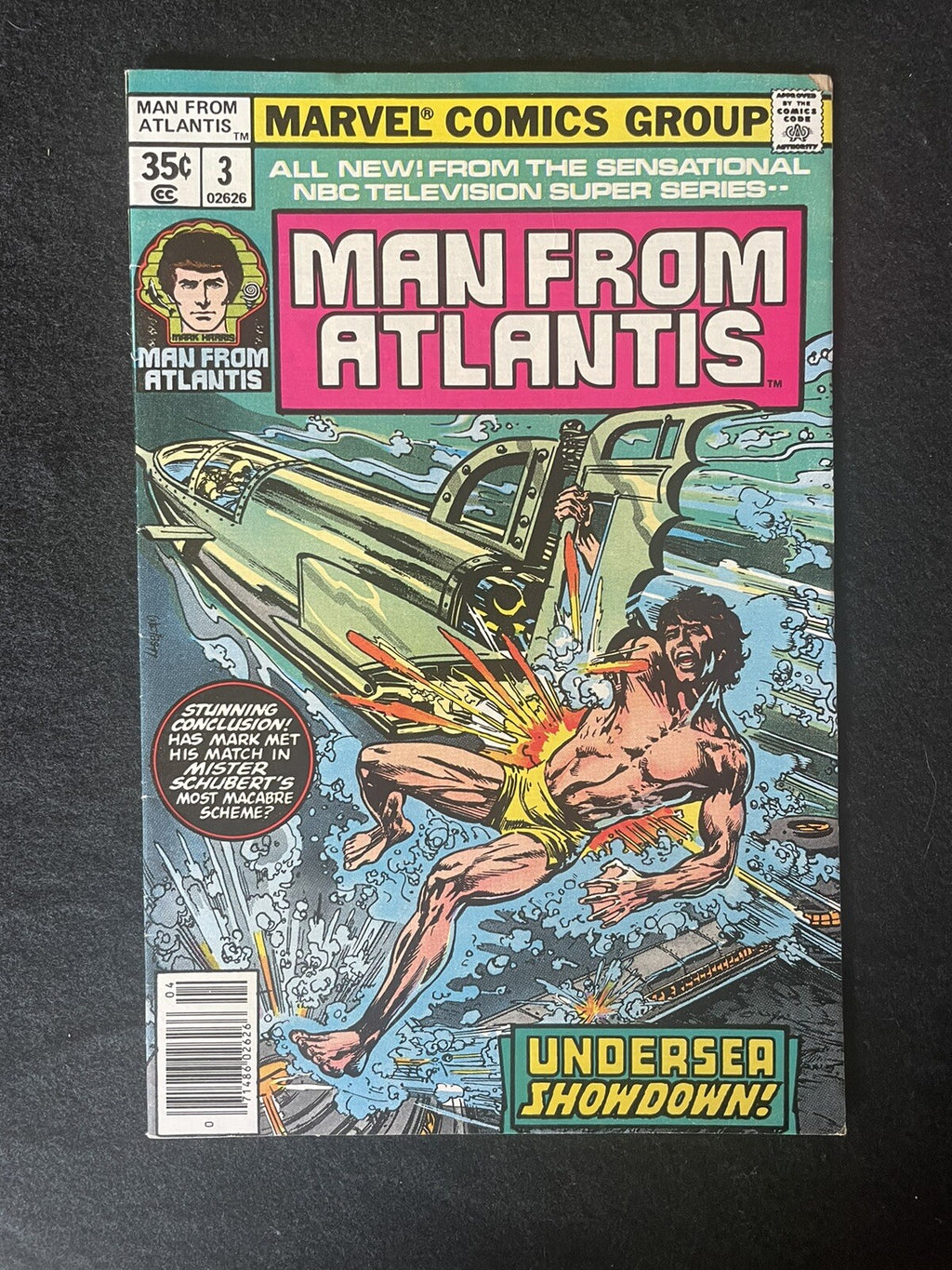 Man from Atlantis #3 (1978) NEWSSTAND - Bronze Age Marvel
